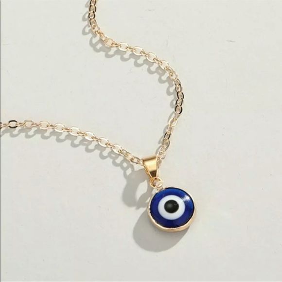 Jewelry - Lucky Evil Eye Necklace Turkish Blue Eye